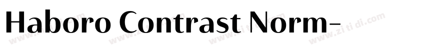 Haboro Contrast Norm字体转换